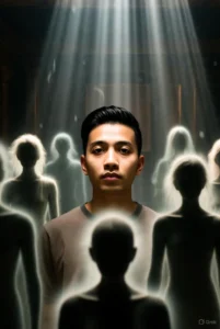 familiar spirits following man