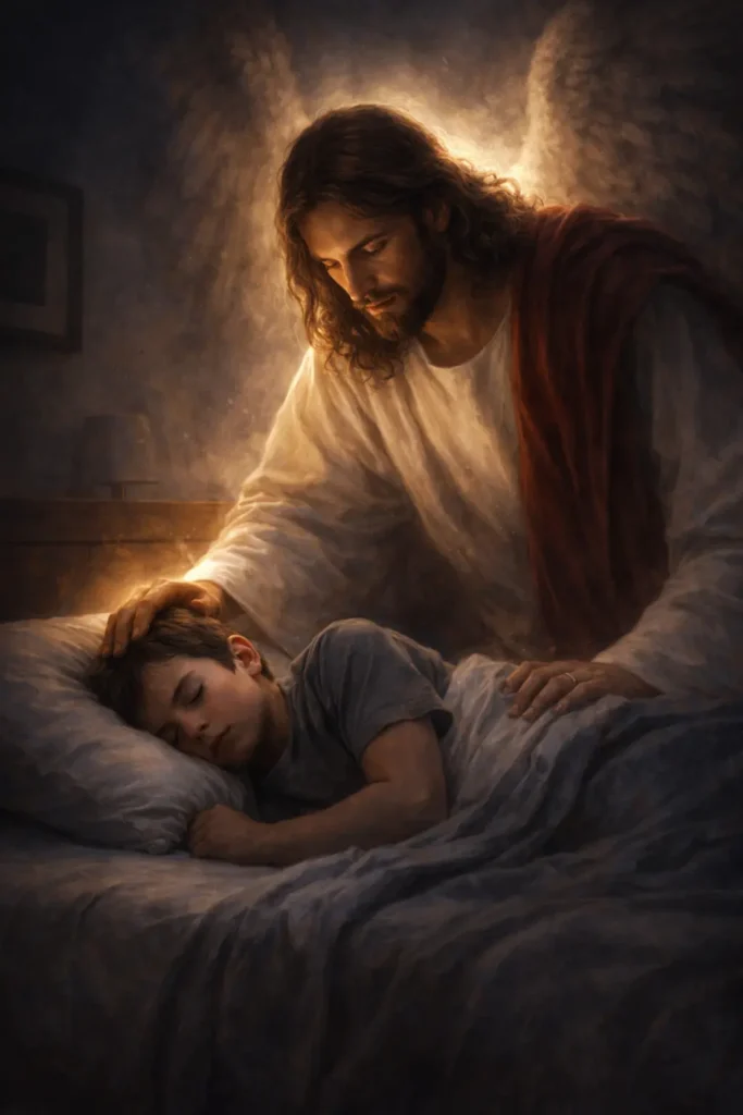 Deliverance from night raiders: Jesus protecting a child